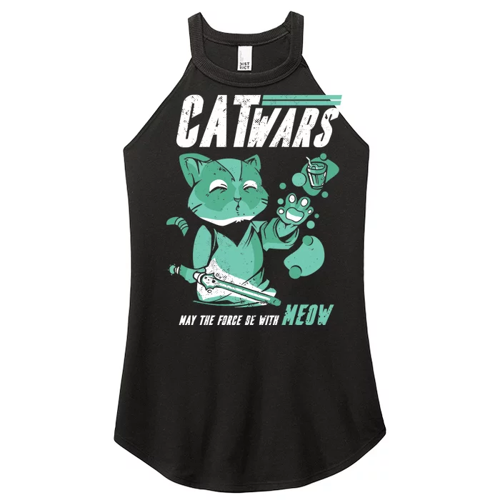 CatWars Funny Cat War Spoof Women’s Perfect Tri Rocker Tank