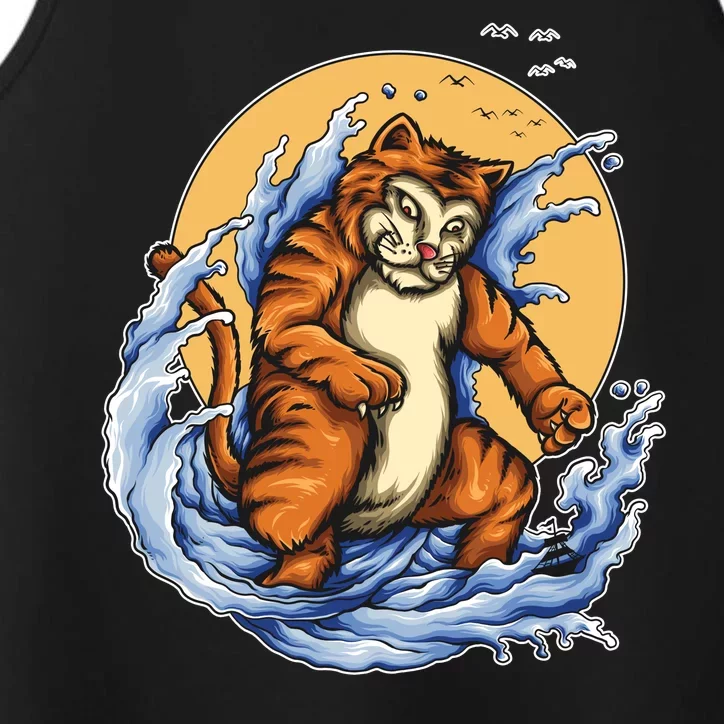 Catzilla Great Wave Performance Tank