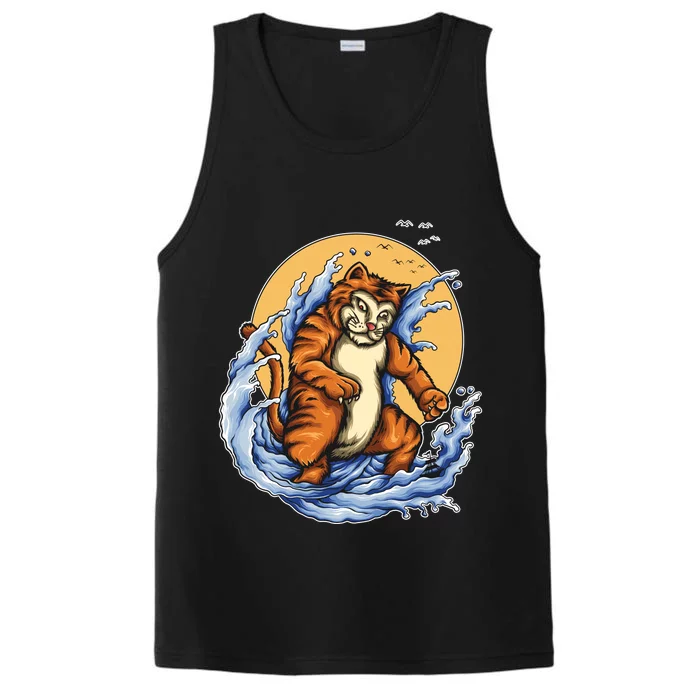 Catzilla Great Wave Performance Tank