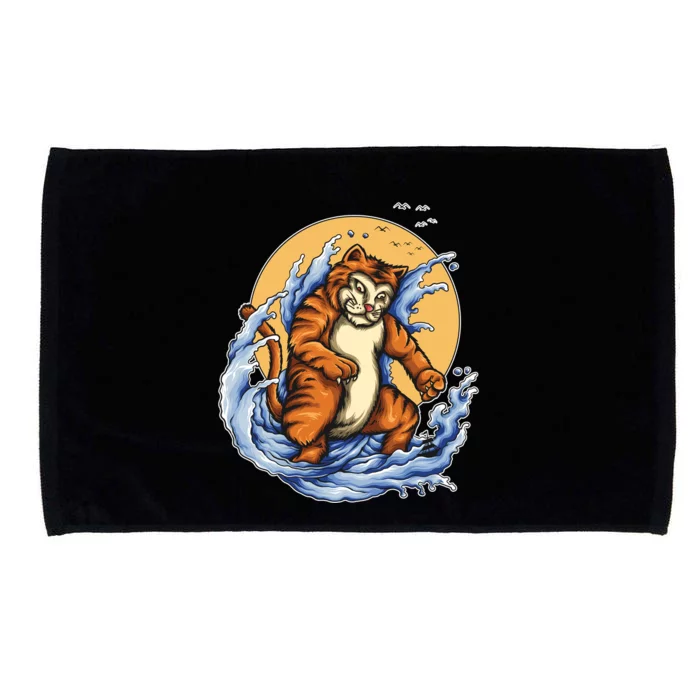 Catzilla Great Wave Microfiber Hand Towel