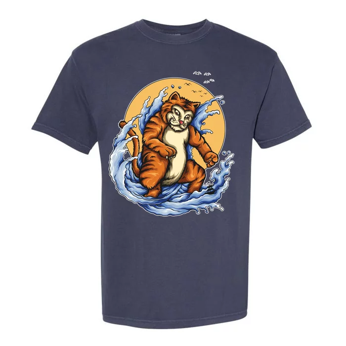 Catzilla Great Wave Garment-Dyed Heavyweight T-Shirt