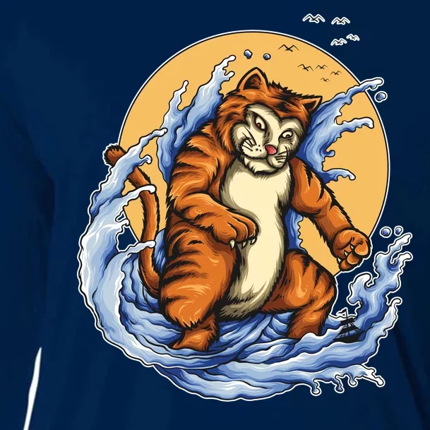 Catzilla Great Wave Cooling Performance Long Sleeve Crew