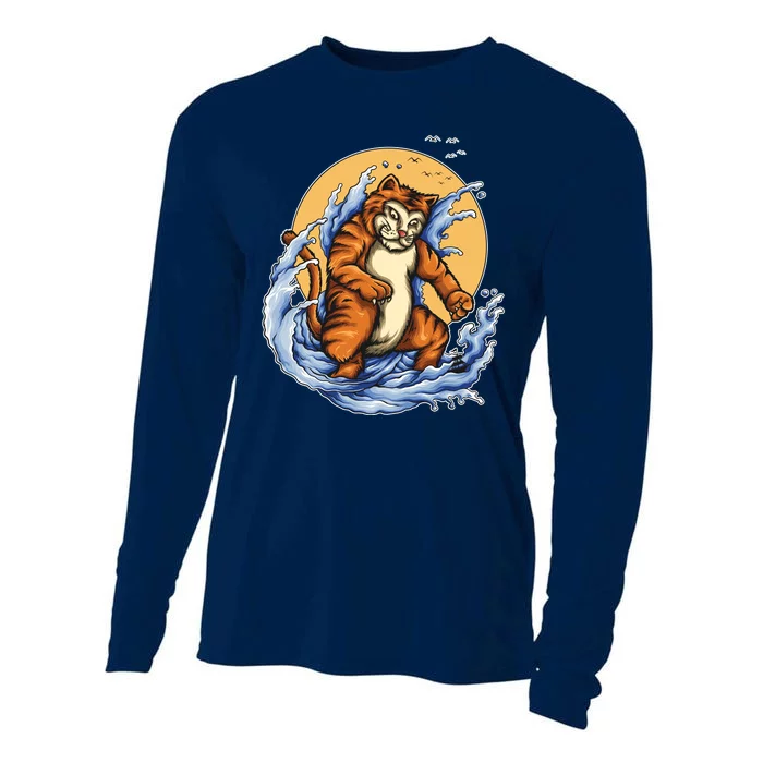 Catzilla Great Wave Cooling Performance Long Sleeve Crew