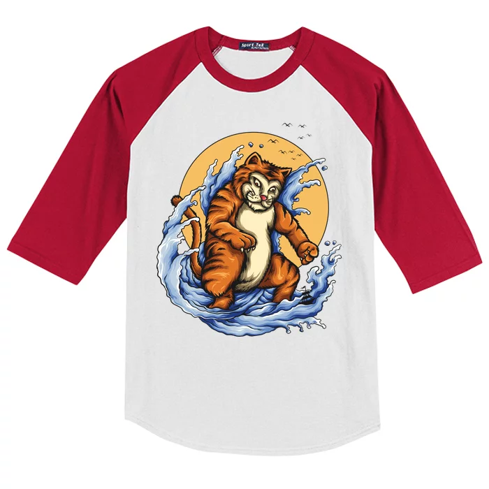 Catzilla Great Wave Kids Colorblock Raglan Jersey