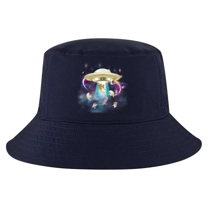 CAT ALIEN UFO Shirt For Women Cat Lover Funny Cool Comfort Performance Bucket Hat