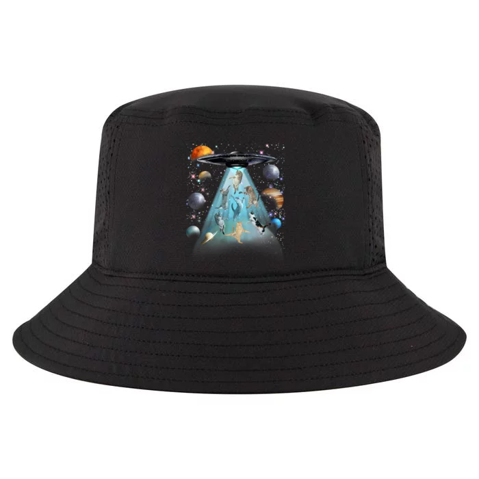 Cat Alien Ufo Space Cat Galaxy Cat Funny For Cat Dad Cat Mom Cat Lover Cool Comfort Performance Bucket Hat