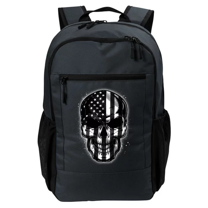 Cool American USA Flag Grunge Skull Daily Commute Backpack