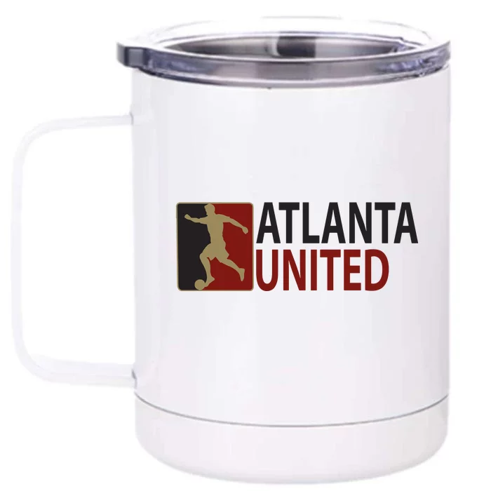 Cool Atlanta United Soccer Front & Back 12oz Stainless Steel Tumbler Cup