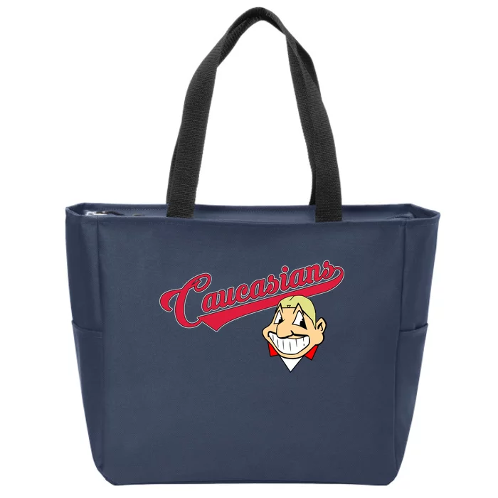 Caucasians Zip Tote Bag