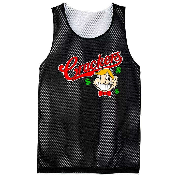 Caucasians Crackers Baseball Money Logo Mesh Reversible Basketball Jersey Tank