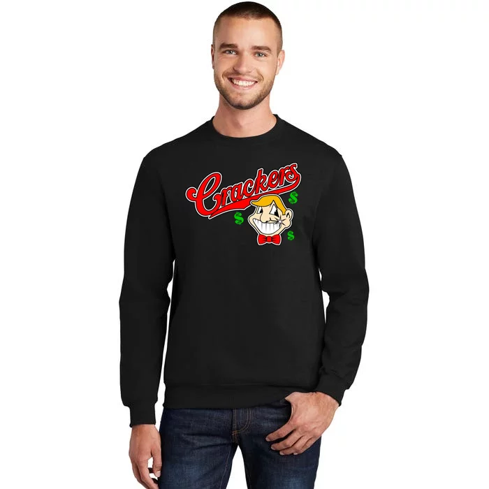 Caucasians Crackers Baseball Money Logo Tall Sweatshirt