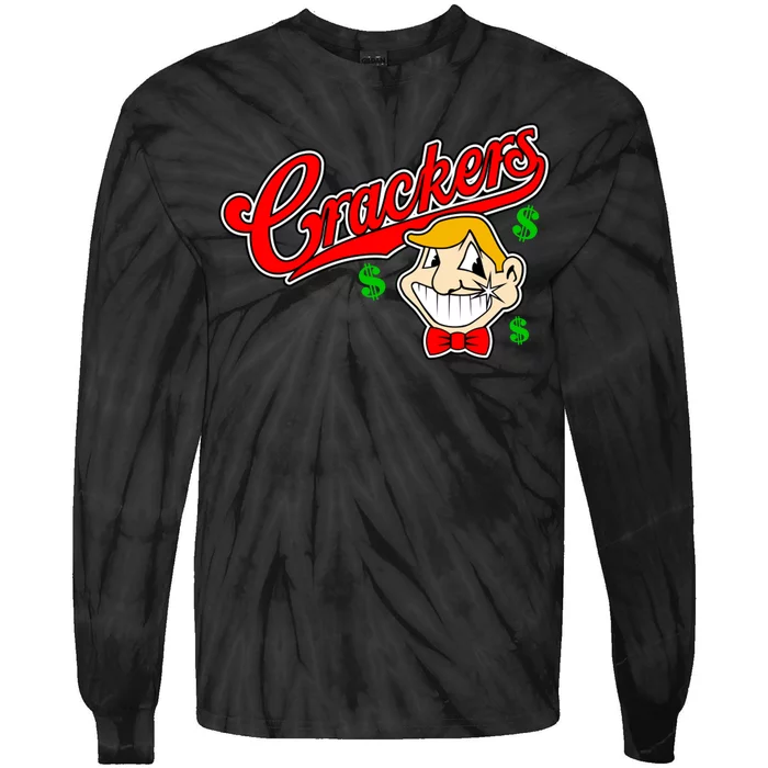 Caucasians Crackers Baseball Money Logo Tie-Dye Long Sleeve Shirt