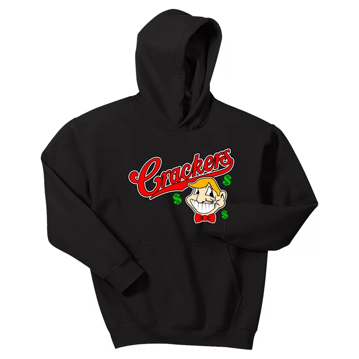 Caucasians Crackers Baseball Money Logo Kids Hoodie