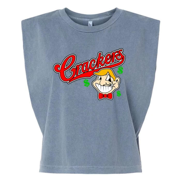 Caucasians Crackers Baseball Money Logo Garment-Dyed Women's Muscle Tee