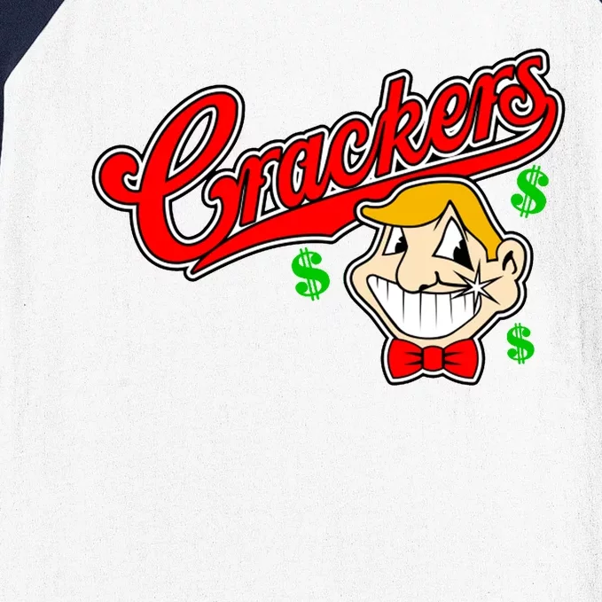 Caucasians Crackers Baseball Money Logo Baseball Sleeve Shirt