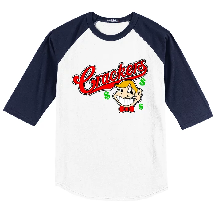 Caucasians Crackers Baseball Money Logo Baseball Sleeve Shirt