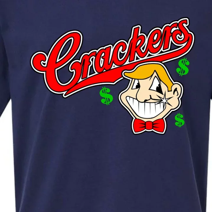 Caucasians Crackers Baseball Money Logo Sueded Cloud Jersey T-Shirt