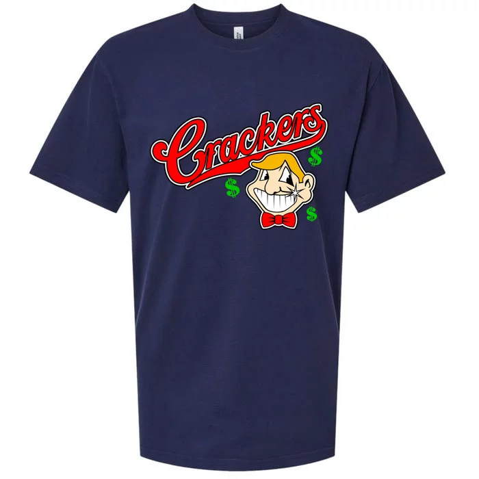 Caucasians Crackers Baseball Money Logo Sueded Cloud Jersey T-Shirt