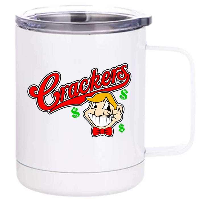 Caucasians Crackers Baseball Money Logo Front & Back 12oz Stainless Steel Tumbler Cup