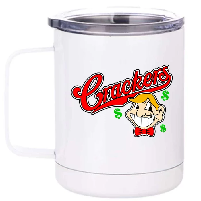 Caucasians Crackers Baseball Money Logo Front & Back 12oz Stainless Steel Tumbler Cup