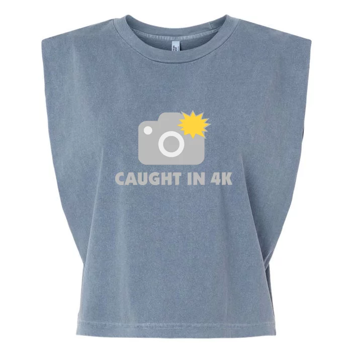 Caught In 4K Garment-Dyed Women's Muscle Tee