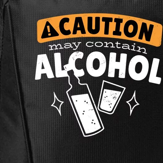 Caution May Contain Alcohol City Backpack