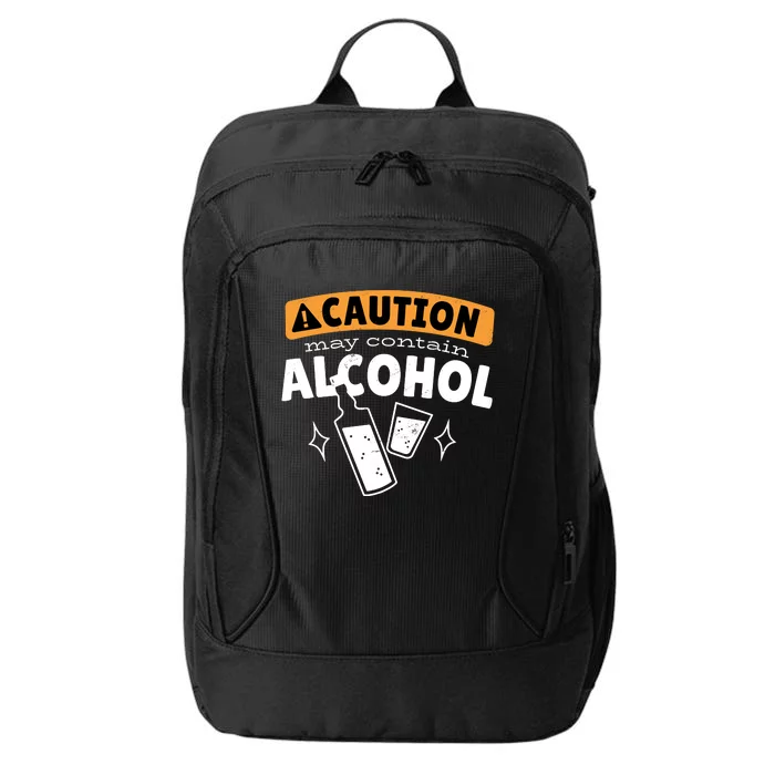 Caution May Contain Alcohol City Backpack