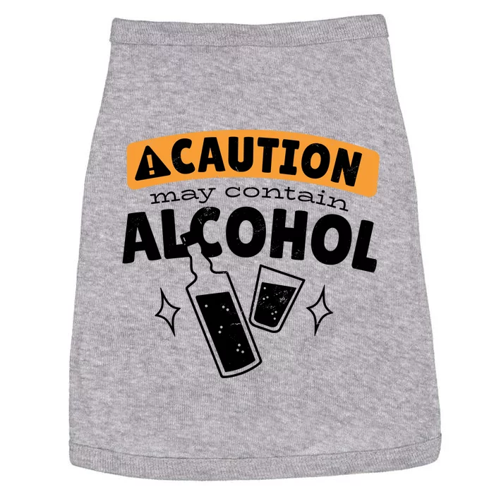 Caution May Contain Alcohol Doggie Tank