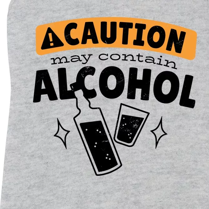 Caution May Contain Alcohol Women's Racerback Tank