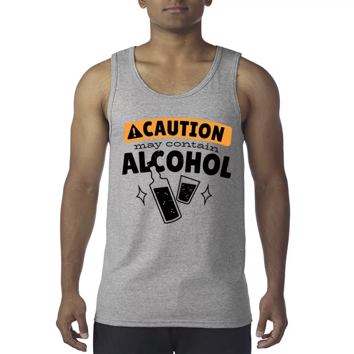 Caution May Contain Alcohol Tank Top