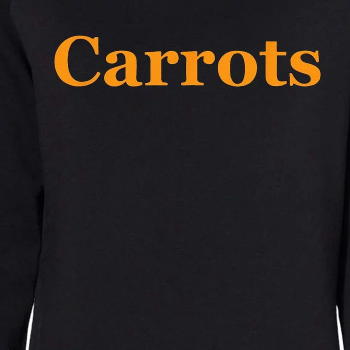 Carrots American Vegetable Womens California Wash Sweatshirt