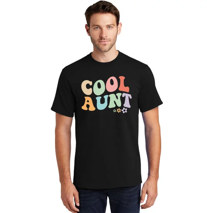 Cool Aunt Vintage Floral Design To Auntie From Niece Tall T-Shirt