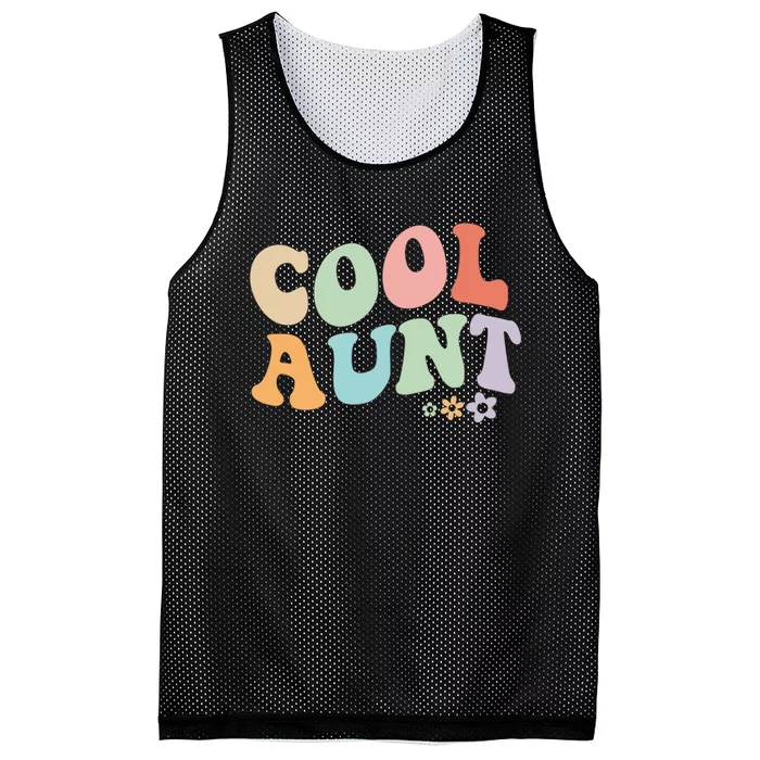 Cool Aunt Vintage Floral Design To Auntie From Niece Mesh Reversible Basketball Jersey Tank