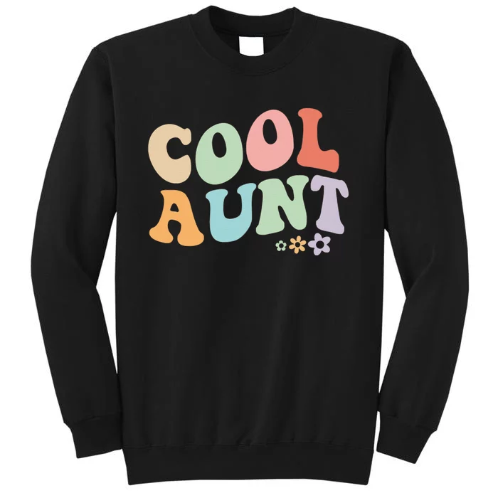 Cool Aunt Vintage Floral Design To Auntie From Niece Tall Sweatshirt