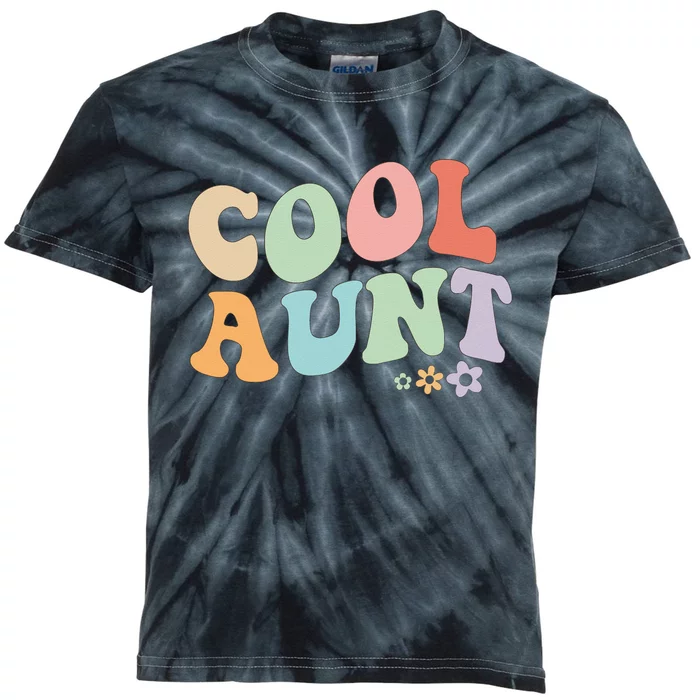 Cool Aunt Vintage Floral Design To Auntie From Niece Kids Tie-Dye T-Shirt