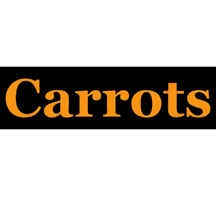 Carrots American Vegetable Bumper Sticker