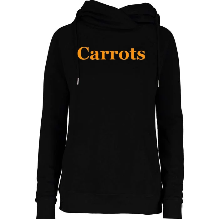 Carrots American Vegetable Womens Funnel Neck Pullover Hood