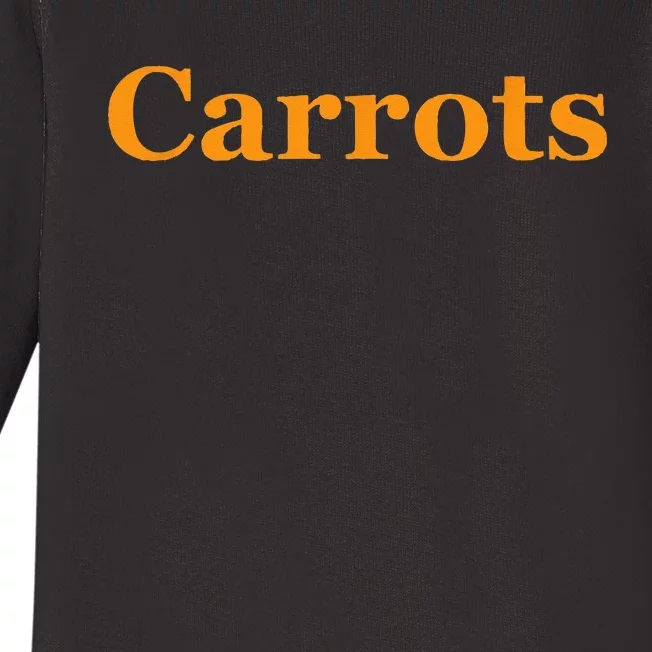 Carrots American Vegetable Tee Baby Long Sleeve Bodysuit