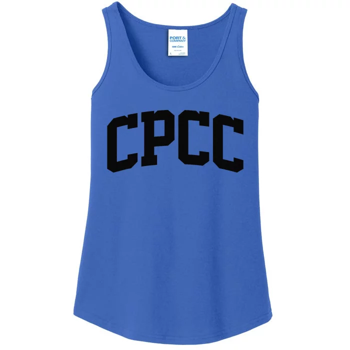 Cpcc Arch Vintage Retro College Athletic Sports Ladies Essential Tank