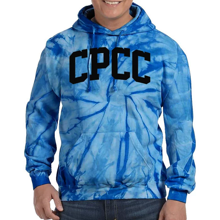 Cpcc Arch Vintage Retro College Athletic Sports Tie Dye Hoodie