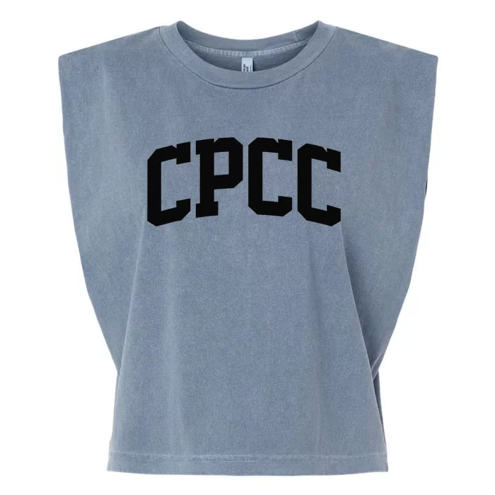 Cpcc Arch Vintage Retro College Athletic Sports Garment-Dyed Women's Muscle Tee