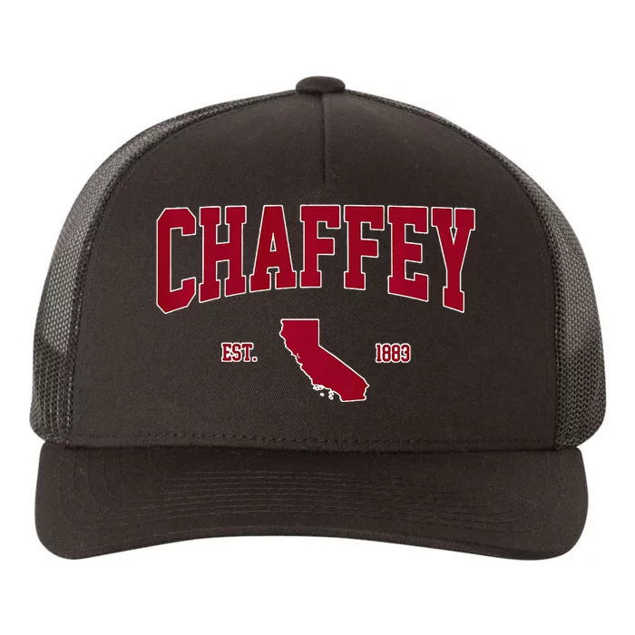 Chaffey Arch Vintage Retro College Design For Women Premium Yupoong Adult 5-Panel Trucker Hat