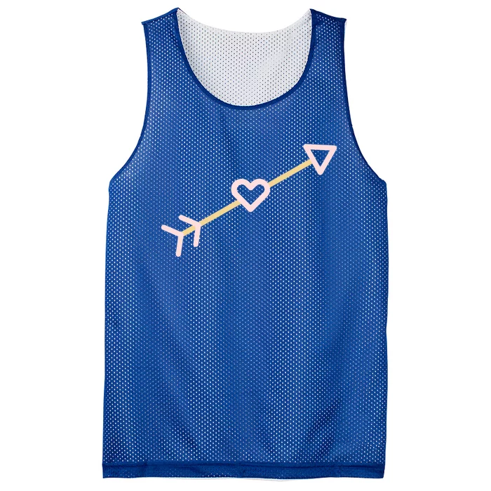 Cupid's Arrow Valentine's Day Be Mine Heart Arrow Gift Mesh Reversible Basketball Jersey Tank