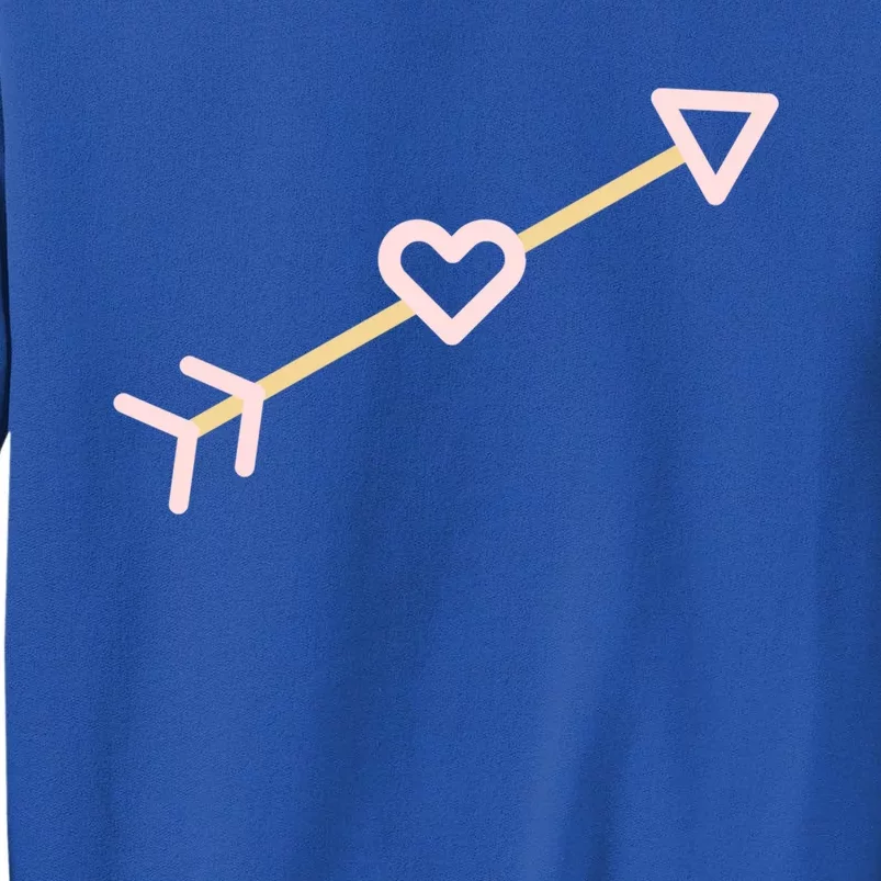 Cupid's Arrow Valentine's Day Be Mine Heart Arrow Gift Tall Sweatshirt