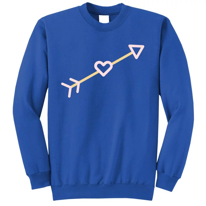 Cupid's Arrow Valentine's Day Be Mine Heart Arrow Gift Tall Sweatshirt