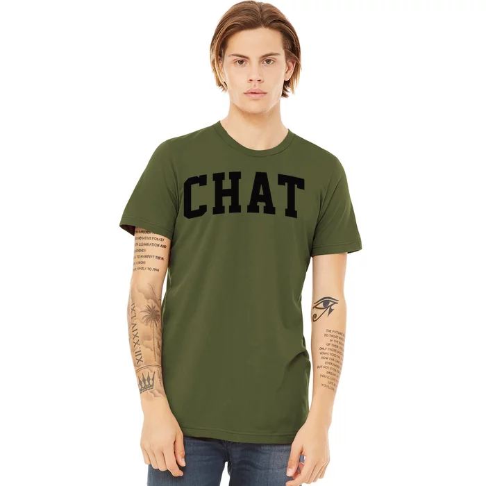 Chat Arch Vintage College Athletic Sport Premium T-Shirt