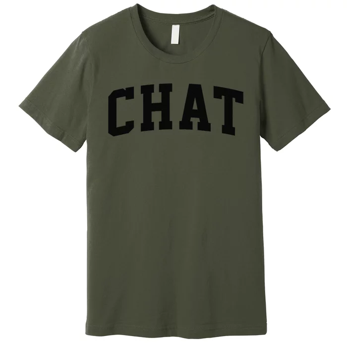 Chat Arch Vintage College Athletic Sport Premium T-Shirt