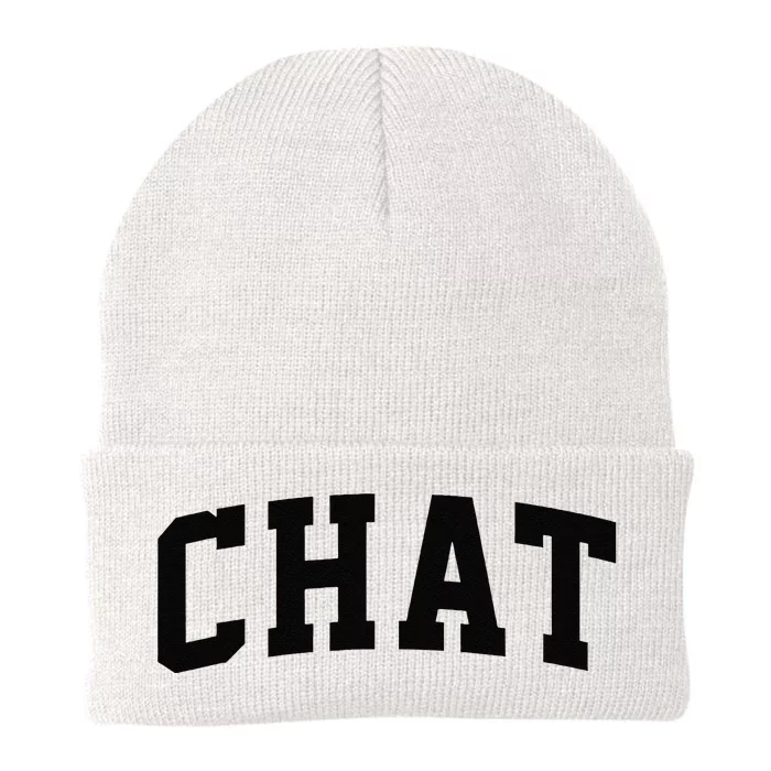 Chat Arch Vintage College Athletic Sport Knit Cap Winter Beanie