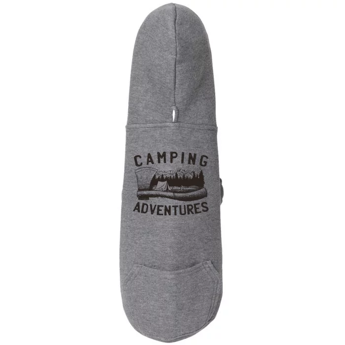 Camping Adventures Vintage Doggie 3-End Fleece Hoodie