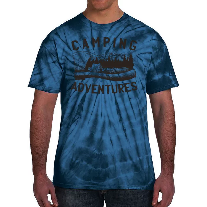 Camping Adventures Vintage Tie-Dye T-Shirt